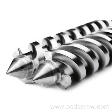 Tornillo gemelo paralelo y cilindro para maquina de extrusion de perfiles de tuberia de PVC Bausano MD125 / 30 PLUS